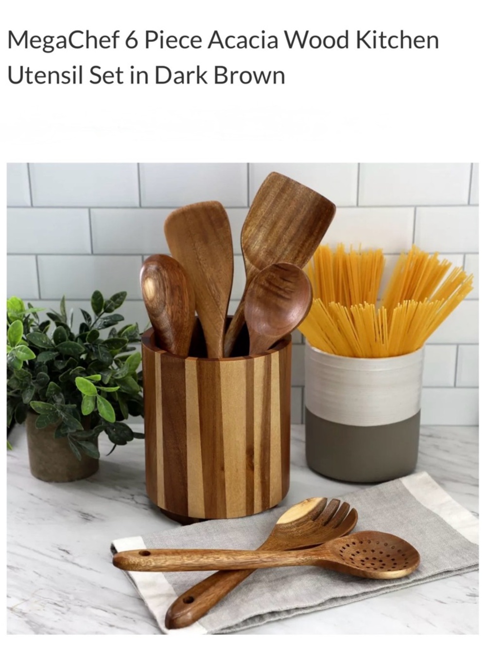 ACACIA WOOD UTENSIL SET